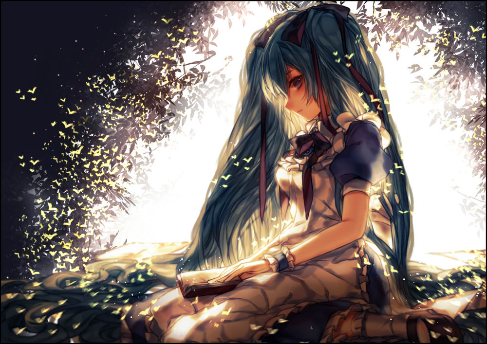 Обои для рабочего стола Vocaloid Hatsune Miku / Вокалоид Хатсуне Мику