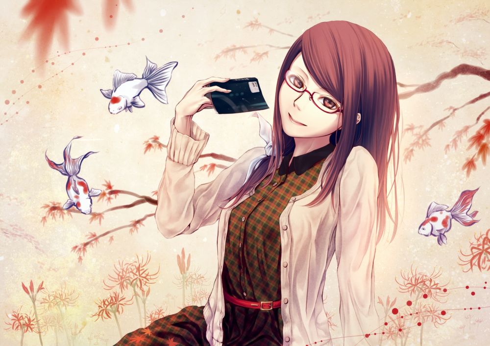 Обои для рабочего стола Rize Kamishiro / Ризэ Камиширо из аниме Tokyo Ghoul / Токийский гуль