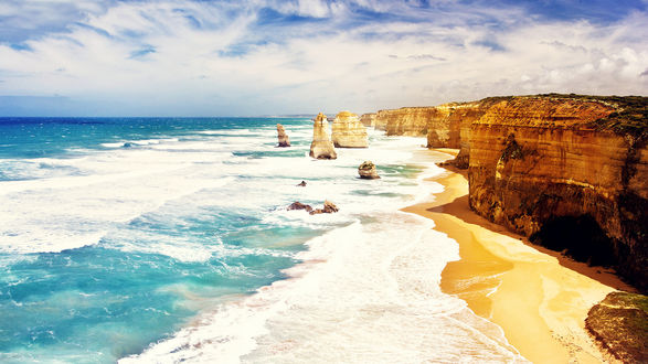 Обои на рабочий стол 12 апостолов, Австралия / 12 Apostles, Australia