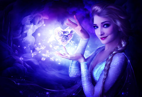 Обои на рабочий стол Эльза / Elsa из мультфильма Холодное сердце / Frozen