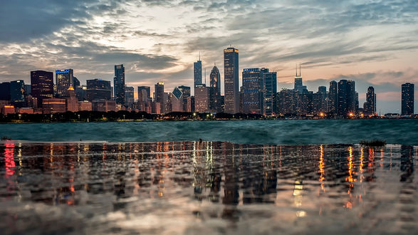 Обои на рабочий стол Небоскребы Чикаго, США / Chicago, USA