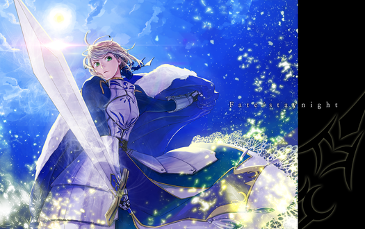 Обои на рабочий стол Сэйбер / Saber из аниме Судьба: Ночь Схватки / Fate / stay night, автор Lianjing