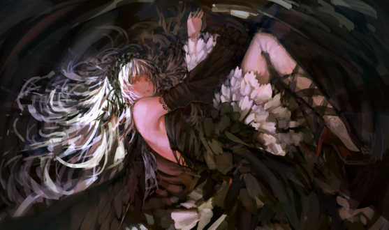 Обои на рабочий стол Суигинто / Suigintou из аниме Девы Розена / Rozen Maiden, автор Blueman