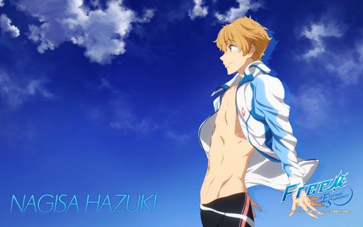 Обои на рабочий стол Hazuki Nagisa / Хазуки Нагиса из аниме Free!/Вольный Стиль!