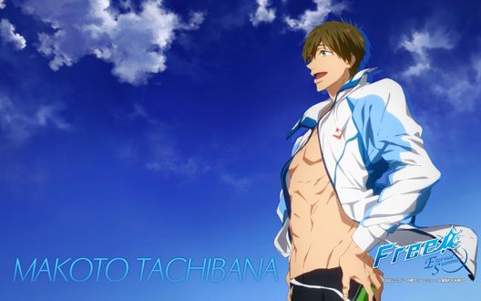 Обои на рабочий стол Tachibana Makoto / Тачибана Макото из аниме Free!/Вольный стиль!