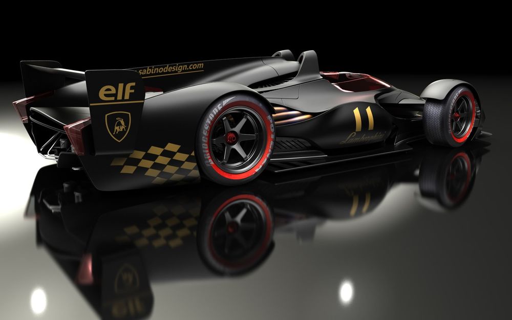 Обои для рабочего стола Гоночный автомобиль фирмы Lamborghini / Ламборгини