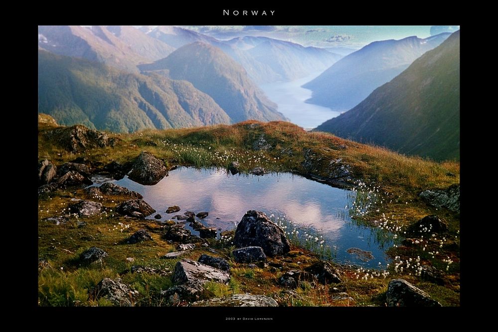 Обои для рабочего стола Суровый горный пейзаж (Norway, / Норвегия, by David Lorenzen)