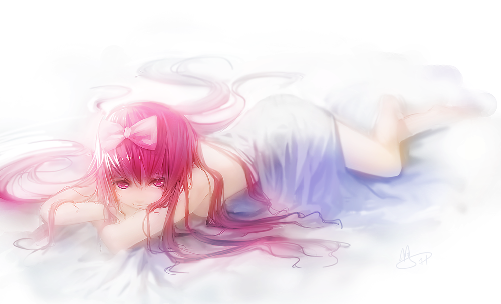 Обои для рабочего стола Вокалоид Мегурине Лука / Vocaloid Megurine Luka, автор Urami
