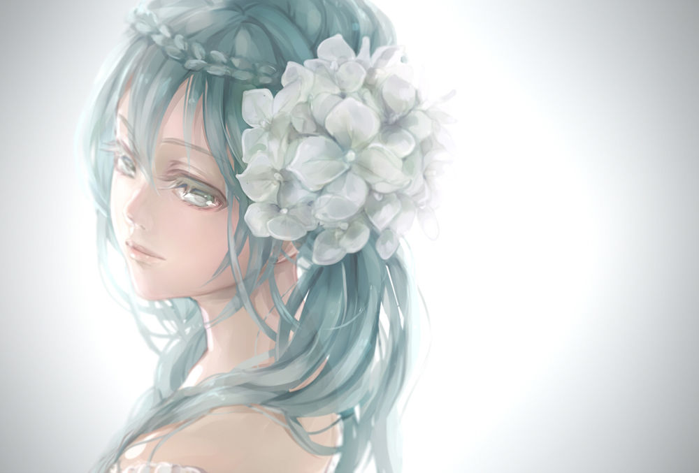 Обои для рабочего стола Vocaloid Hatsune Miku / Вокалоид Хатсуне Мику
