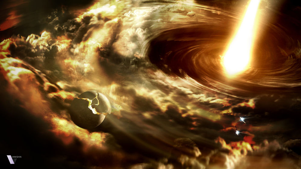 Обои для рабочего стола Работа Black Hole / черая дыра, by Vanishin