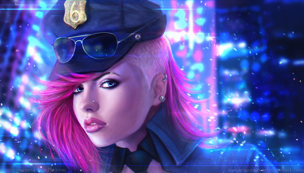 Обои для рабочего стола Ви / Vi из игры League of legends, автор Magicnaanavi