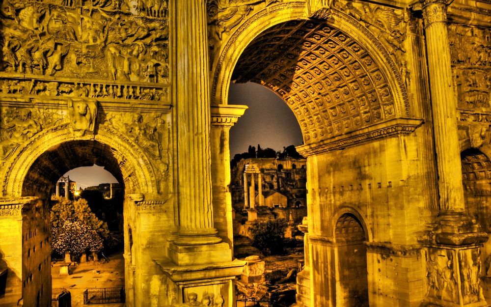 Обои для рабочего стола Триумфальная арка в Риме, Италия / Italy, Rome,