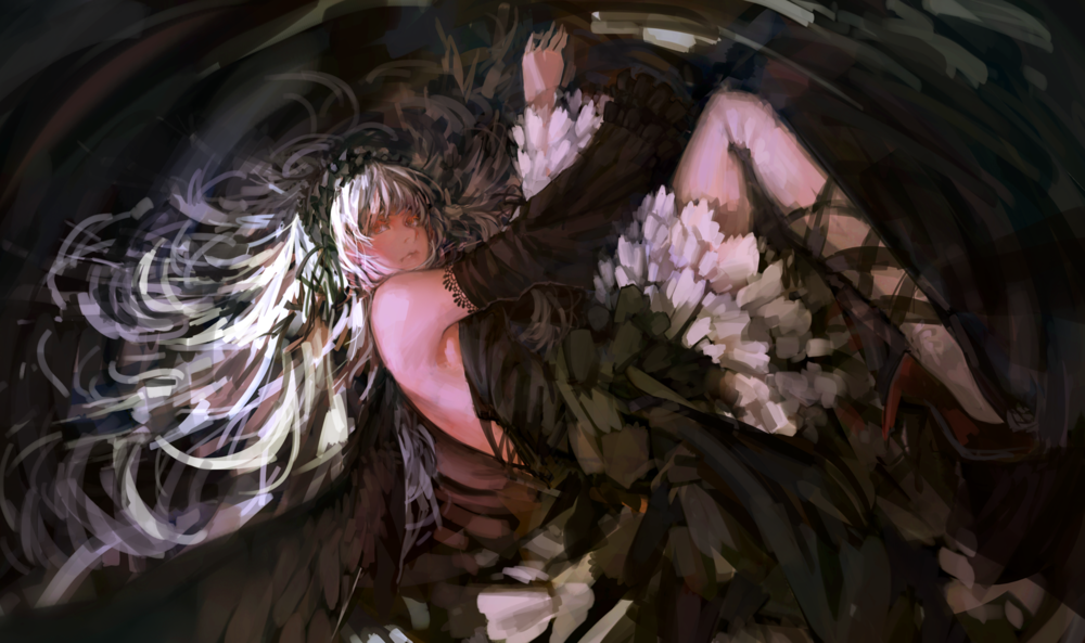 Обои для рабочего стола Суигинто / Suigintou из аниме Девы Розена / Rozen Maiden, автор Blueman