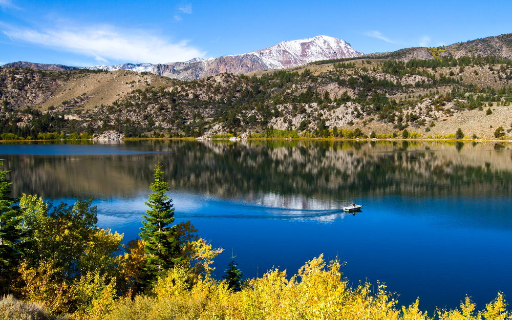 Обои для рабочего стола Озеро June Lake / Джун-Лейк Калифорния, США / California, USA