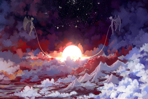 Обои на рабочий стол Работа Sleeping Sun / сон солнца, by Hangmoon