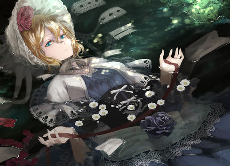 Обои на рабочий стол Alice Margatroid / Алиса Маргатроид из игры Проект Восток / Touhou Project