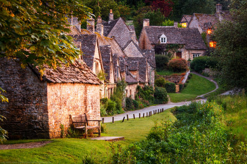 Обои на рабочий стол Cotswold, England / Котсуолд, Англия