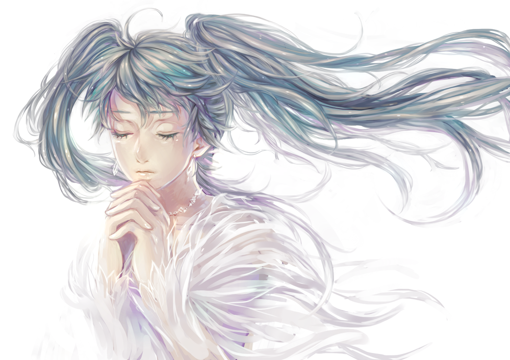 Обои для рабочего стола Vocaloid Hatsune Miku / Вокалоид Хатсуне Мику