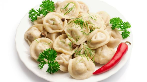 Обои на рабочий стол Пельмени с перцем чили
