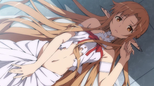 Обои на рабочий стол Asuna Yuuki / Асуна Юки из аниме Sword Art Online / Мастера меча онлайн