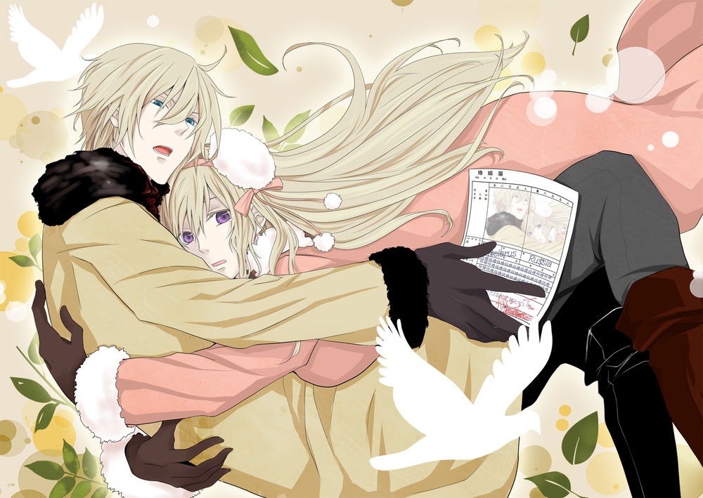 Обои для рабочего стола Персонажи из аниме Hetalia Axis Powers / Хеталия и страны Оси