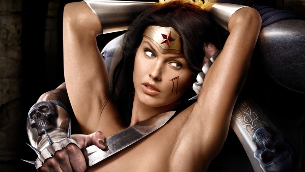 Обои для рабочего стола Чудо-женщина герой / Wonder Woman / Герои комиксов Нож Воители Ares