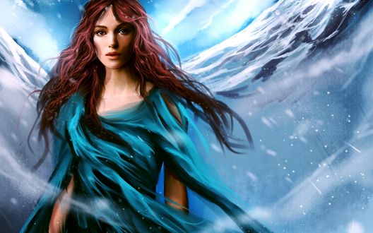 Обои на рабочий стол Актриса Кира Найтли / Keira Knightley, образ из фильма Король Артур / King arthur