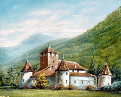 Обои на рабочий стол Замок Мареч, Италия / Marec, Italy