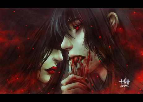 Обои на рабочий стол Мara / Мара и Morana / Морана, art by NanFe