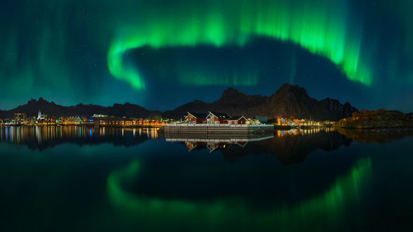 Обои на рабочий стол Работа The Kingdom of the Northern Lights / королевство северного сияния, фотограф Pawel Kucharski