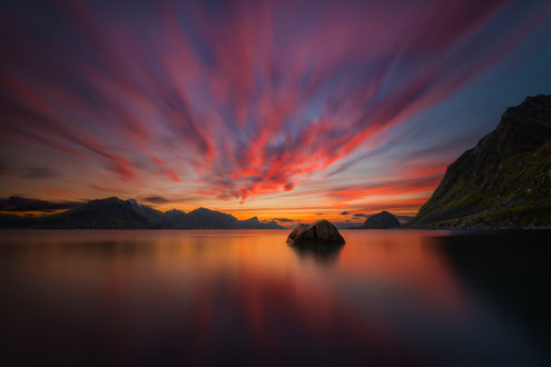 Обои на рабочий стол Работа When The Sun Goes Down / когда солнце садится, закат, фотограф Pawel Kucharski