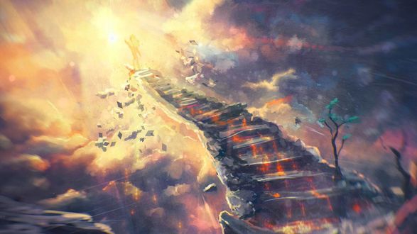 Обои на рабочий стол Лестница, ведущая к солнцу, by Sylar113
