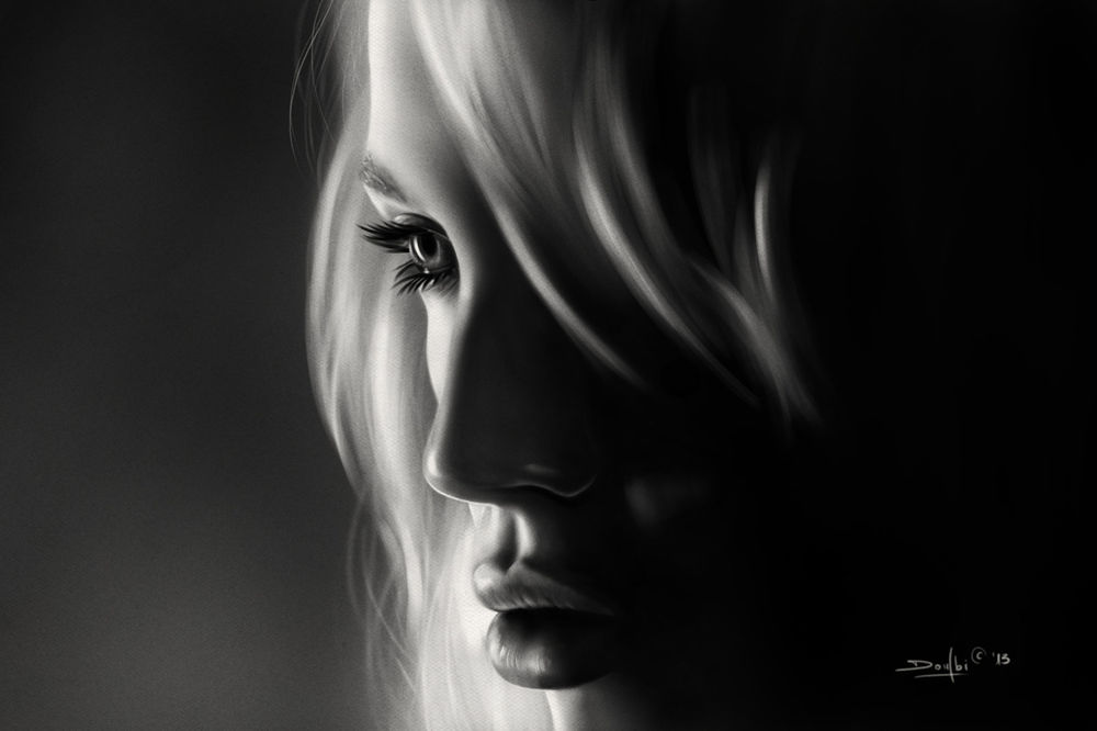 Обои для рабочего стола Портрет девушки, by dndrew