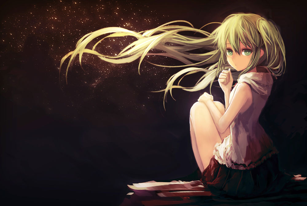 Обои для рабочего стола Vocaloid Hatsune Miku / Вокалоид Хатсуне Мику