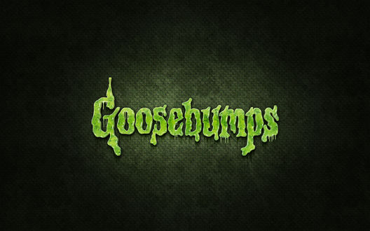 Обои на рабочий стол Зеленая надпись Goosebumps / Мурашки