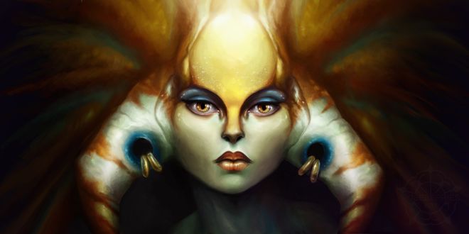 Обои на рабочий стол Naga Siren героиня игры Dota 2