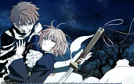 Обои на рабочий стол Шаоран и Сакура из аниме Хроника Крыльев / Tsubasa Chronicle