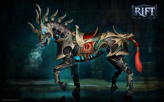 Обои на рабочий стол Конь робот с онлайн игры Рифт / Rift Planes of Telara/