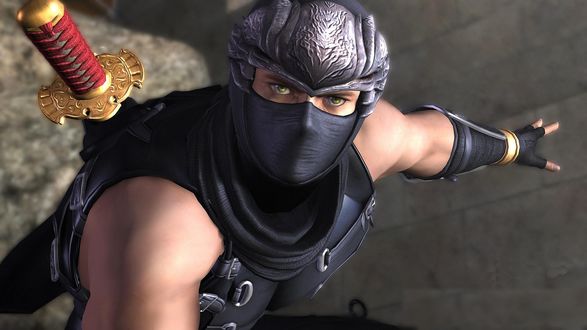 Обои на рабочий стол Ниндзя по имени Рью Хаюбаса / Ryu Hayabusa / из компьютерной игры Ninja Gaiden