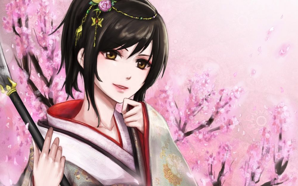 Обои для рабочего стола Шимура Тае / Shimura Tae из аниме Гинтама / Gintama