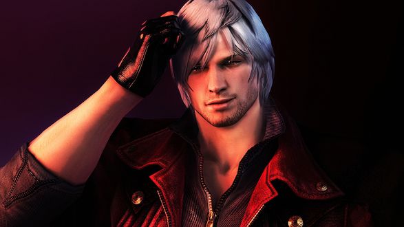 Обои на рабочий стол Данте из видеогры в жанре слешер Devil May Cry