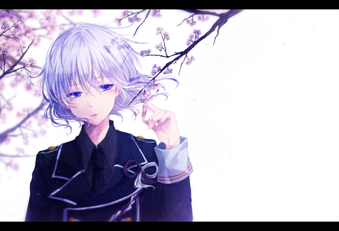 Обои на рабочий стол Honebami Toushirou / Хонэбами Тоширо из игры Тouken Ranbu