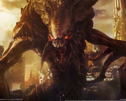 Обои на рабочий стол Гидралиск из игры StarCraft