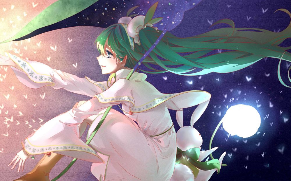 Обои для рабочего стола Вокалоид Мику Хатсуне / Vocaloid Hatsune Miku