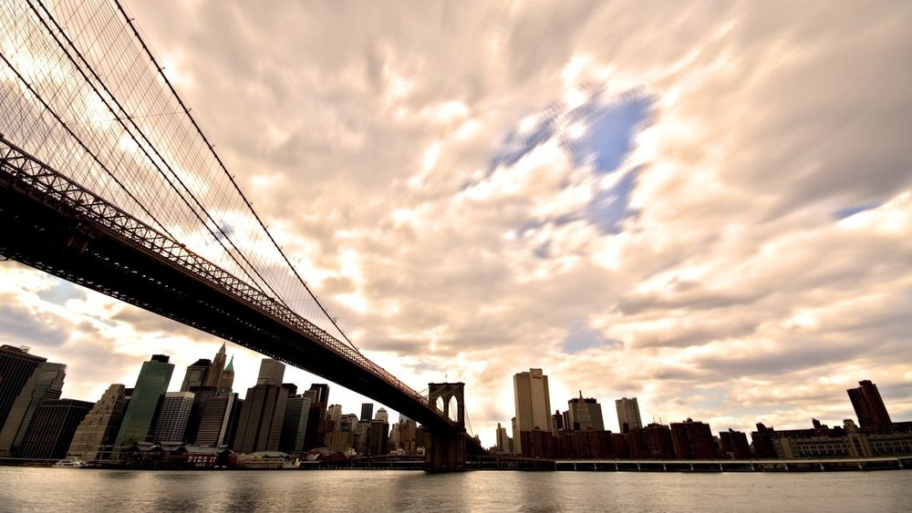 Обои для рабочего стола Бруклинский мост в Нью-Йорк / New York, США / USA