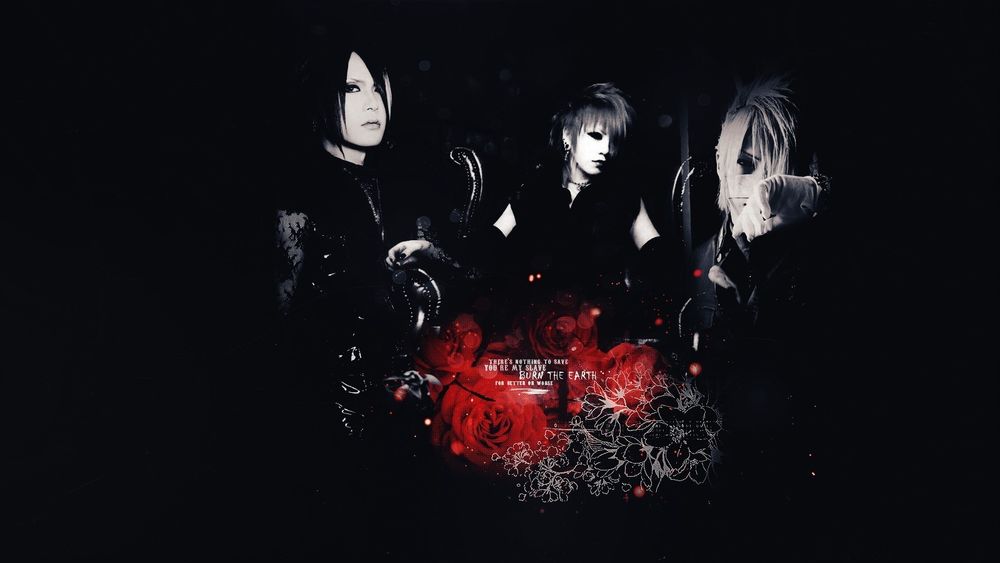 Обои для рабочего стола Гитаристы и Вокалист группы the GazettE