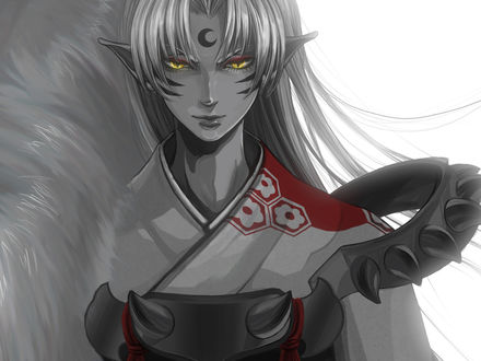 Обои на рабочий стол Sesshomaru / Сесшомару из аниме Инуяша / InuYasha