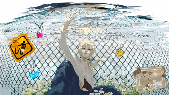 Обои на рабочий стол Вокалоид Лен Кагамине / Vocaloid Len Kagamine