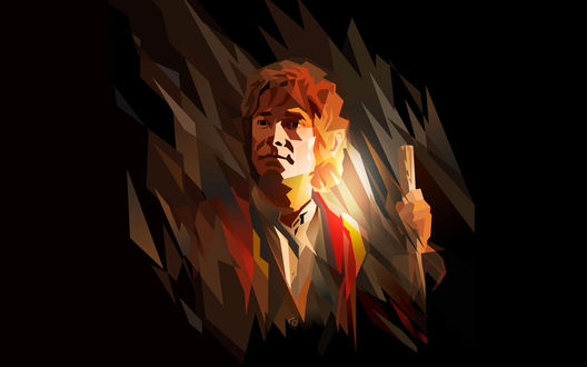 Обои на рабочий стол Бильбо Бэггинс / Bilbo Baggins/— хоббит, дядя Фродо Бэггинса из фильма Властелин колец