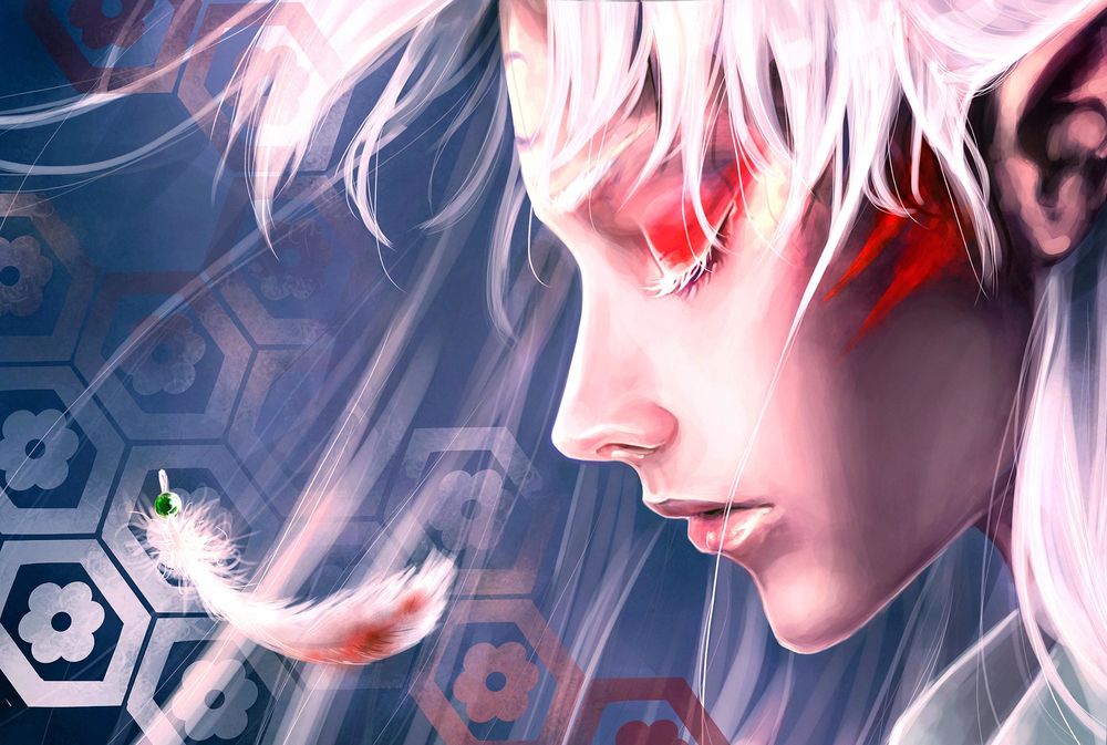 Обои для рабочего стола Sesshomaru / Сесшомару из аниме Инуяша / InuYasha